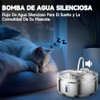 JUHANI Fuente de Agua para Gato, 3.2L Bebedero para Gato