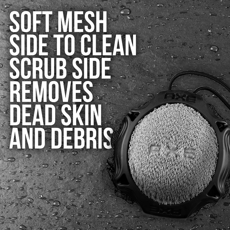 AXE Shower Tool Skin Cleanser for Smoother Skin Detailer Exfoliates