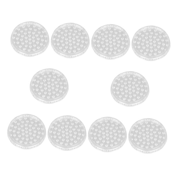 SEWACC 10pcs Transparent Skid Furniture Footpads with Teeth Durable Table