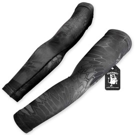 Alpha Label SHENKEL Cool Stretch Arm Cover, Arm Sleep, Camouflage, L, Sunburn UV Protection, Cooling Sensation, Outdoor, Sports, Motorcycling, Golf, Climbing, Fishing, Survival Games, Commuting to Work, Driving, Unisex, KTY TYPHON Typhon Typhon