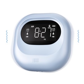 Vibrating Alarm Clock Rechargeable Battery Operated Cordless & Dual Alarms