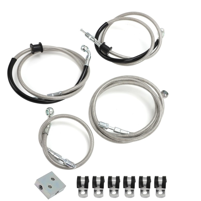 motoparty Front Brake Hose Line - for Can-Am Outlander 450
