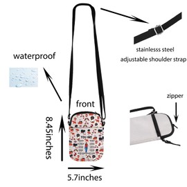 JYTAPP Delta 1913 Crossbody Bag Sister Sorority You Are Amazing Bag Delta Sorority Gifts Delta Sigma Sorority Bag Gift (BEIGE)