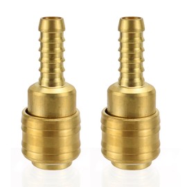 LPZMPZ 2 Stück Druckluftkupplung mit Schlauchanschluss Tülle 9 mm, Schnellkupplung Druckluft NW 7,2 (für Schläuche mit LW 8mm), Luftschlauch Schnellkupplung für Druckluft-Anschluss