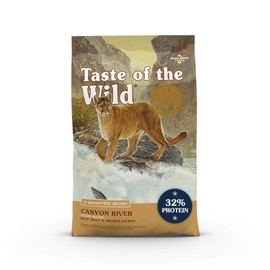 Taste of the Wild Canyon River Grain-Free Recipe with Real Trout and Smoked Salmon Dry Cat Food, Made with High Protein from Real Fish, Superfoods and Guaranteed Nutrients Like Probiotics 14lb