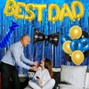 4PCS Father's Day Balloons Father's Day Party Decorations Black Bow