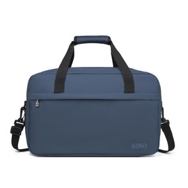 Kono - Bolsa de viaje de 14 L, 20 L, 48 L, para debajo del asiento, bolsa de mano deportiva, bolsa de gimnasio para fines de semana, marino, M(15.75in x 9.84in x 7.87in)-20L, Viajes
