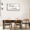 Family Quotes Canvas Wall Art,Family is Everything Wall Decor,Rustic Farmhouse