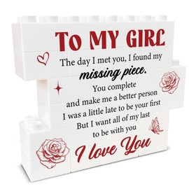 Girlfriend Gifts I Love You Gifts for Her Cute Anniversary Sign for Women Girlfriend Valentine's Day Gifts To My Girl Decorative Signs