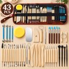 Clay Sculpting Tool Kit for Pottery & Modeling – 25-43