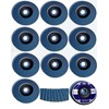 10 Stainless Steel Serrated Washers Diameter 115 mm x 22.23