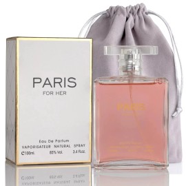 fragrance couture Paris For Her Eau de Parfum 3.4oz Spray Perfume Fragrance For Women Floral