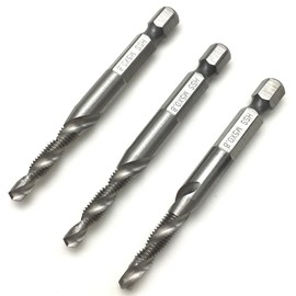 RedBeryl Drill Tap Set M3 M4 M5 M6 M8 M10 (M5, 3 Pieces)