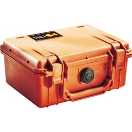 PELI 1120 Koffer, Schutzbox für Optische und Elektronische Instrumente, IP67 Wasser- und Staubdicht, 2L Volumen, Mit Schaumstoffeinlage (anpassbar), Orange
