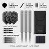 KOTO - Kingmax, 90% Tungsten, 25G, Silver, Steel Tip Darts