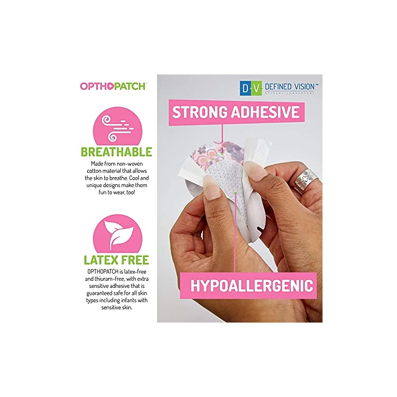 Opthopatch Parches para Ojos para bebés - Diseño bonito para