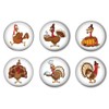 Thanksgiving Silly Turkey Refrigerator Magnet Set