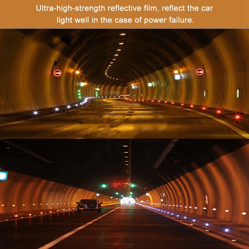 12LED Solar Powered Stud Light Dual Color Road Pathway Highway