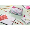 FRINGOO® Large Square Pencil Case Stationery Pouch With Eye Popper