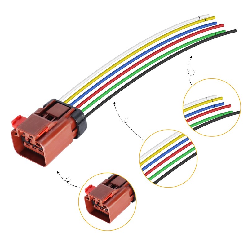 HiSport 5013984AA 1P1645 Tail Light Wire Harness Connector Compatible with