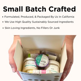 Sumbody USA Made Self Care Gift Set - (6pcs) Men, Women, Teens, All Natural Aromatherapy Body Care Set Skin Care Box, Spa Baskets, Relaxation, Pampering, Christmas Holiday Appreciation Gifts