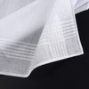 TUPARKA 12 Pack Pure White Cotton Handkerchiefs Large Pocket Squares