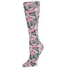 Celeste Stein Therapeutic Graduated Compression Socks, Black and Pink Michelle's