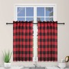 Simple Deluxe Buffalo Check Kitchen Tier Curtains, Plaid Gingham Small