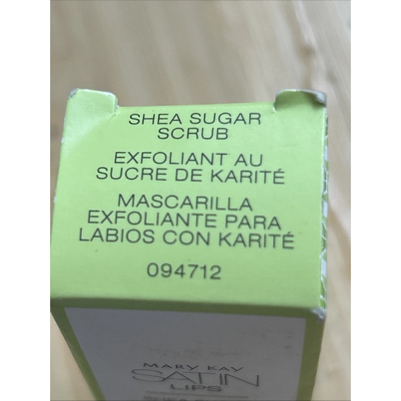 Mary Kay Satin Lips SHEA SUGAR SCRUB .3 OZ NIB