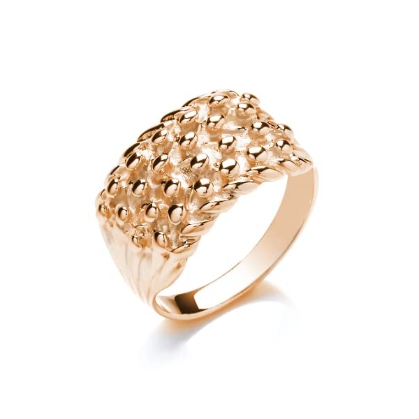 Old English Jewellers Solid 9ct Yellow Gold on Silver KEEPER