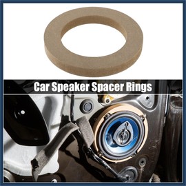 INFINAUTO 8 Pcs Universal 4 Inch Speaker Subwoofer Mounting Spacer Rings Solid Wood Beige Stylish Design