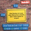 DankeDir! Denken Allen Menschen erlaubt - Schild Spruch Türschild Geschenkidee