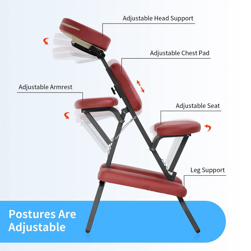 Portable Massage Chair for Tattoo and Spa Foldable Massage Therapy