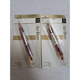 L'Oréal Lot Of 2 New/Sealed L'Oreal Lip Duet (Liner & Crayon) - Rouge Rubis/Ruby Duet