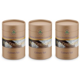 Original Himalayan Salt Crystal - Fine Granulated Culinary Salt for Cooking, Food Preparation and Health with 84 Trace Minerals (3 Pack)