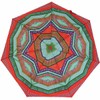 Bisetti Etnico Boho Women's Pocket Umbrella Open-Close Automatic, red, Pocket