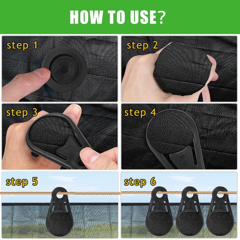 Heavy Duty Shade Clips, 20 Pcs with Storage Bag, Sun