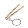 Mini Drum Sticks Keychain Wooden Decoration Accessory Percussion 2 Drumstick