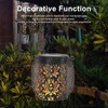 2pcs Outdoor Hanging Solar Lanterns IP65 Waterproof Solar Wrought Iron