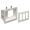 Arlington TVBU507-1 TV Box Recessed Outlet Wall Plate Kit, 3-Gang,
