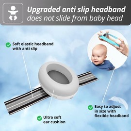 Alpine Muffy Baby - Protección auditiva para bebés y niños pequeños de hasta 36 meses, certificado CE y ANSI, orejeras de reducción de ruido, contra d