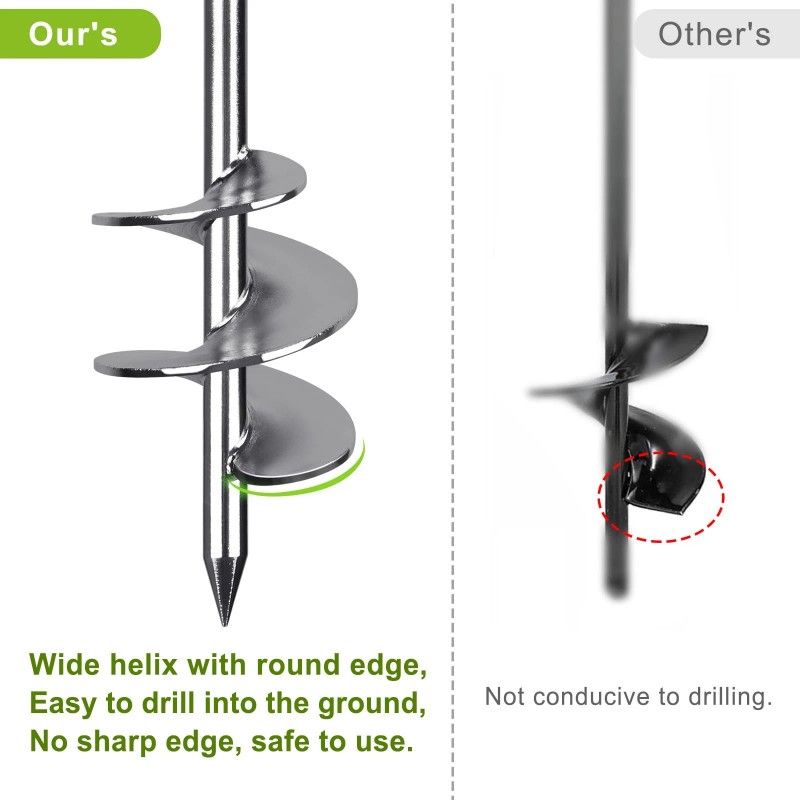 Insaga Multi-Purpose Ground Anchors Screw in, Fully Welded Shed Anchor