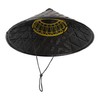 xihexi Black Handmade Bamboo Hat Samurai Cosplay Hat (17" x