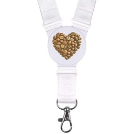'Coffee Bean Heart' Neck Strap/Lanyard (LY00036985)