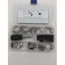 Pipe Patch Pro, Pipe Repair Clamps,Leak Sealer, Emergency Pipe Repair Kit for Copper, Plastic,Rubber, Garden Hoses, Metal Pipes, 12 Clamps that Fit Pipes from 1/4 Inch -1 1/4 inch,