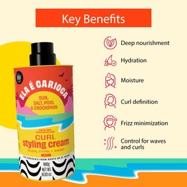 LOLA From Rio - Ela E Carioca - 3ABC Curl-Defining Cream, Boost hydration, Minimize Frizz, Provide Soft, Flexible Control for 3ABC Curl Type 17.64 Fl Oz