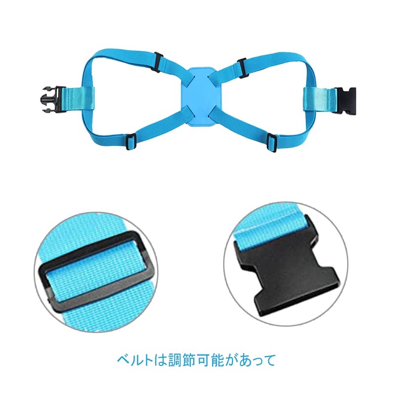 DFsucces Suitcase Belt, One-touch Type, Luggage Fastening, Adjustable, Prevents Loss,