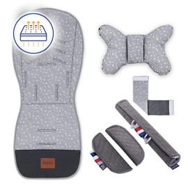 Breathable Seat Cover Pram, Seat Cover Buggy Summer - Pram Accessories - Universal - Pram Insert with Anti-Shock Cushion, Buggy Insert Summer - Polaris