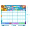 Chore Chart for Kids Dry Erase Reward Chart Reusable Self-Adhesive