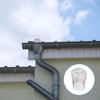 4 Pcs Aluminum Gutter Guards, 3.5" Metal Downpipe Leaf Guard